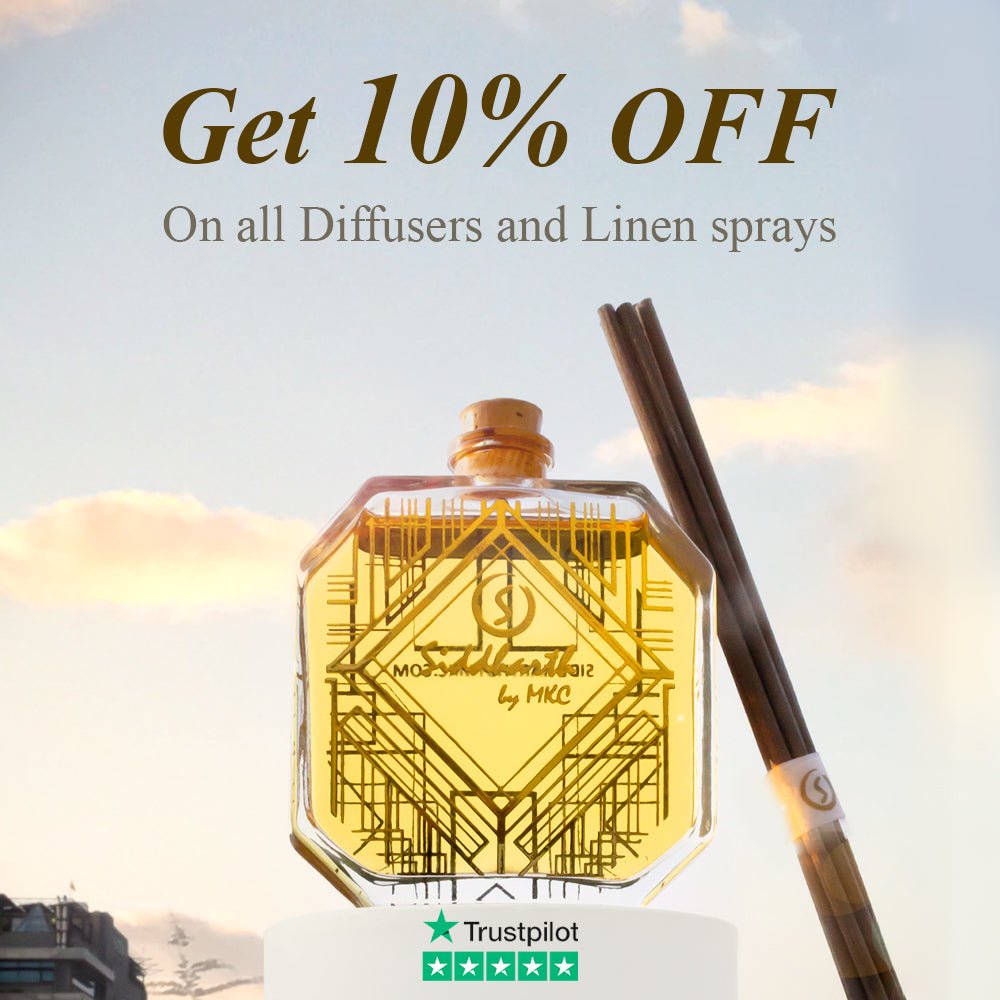 Scented Bliss: Unveiling Siddharth by MKC's Divine Diffuser Collection with a Special 10% Discount!